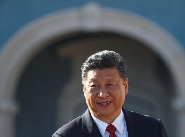 China's President Xi Jinping arrives for a meeting with Portugal's Prime Minister Antonio Costa at Queluz Palace in Queluz, Portugal, December 5, 2018. REUTERS/Rafael Marchante