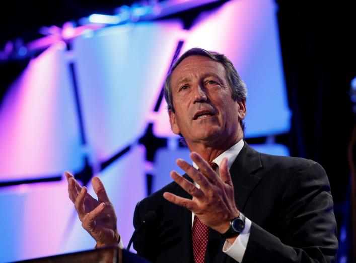 FILE PHOTO: U.S. Representative Mark Sanford (R-SC) speaks at the Liberty Political Action Conference (LPAC) in Chantilly, Virginia September 19, 2013. REUTERS/Kevin Lamarque/File Photo