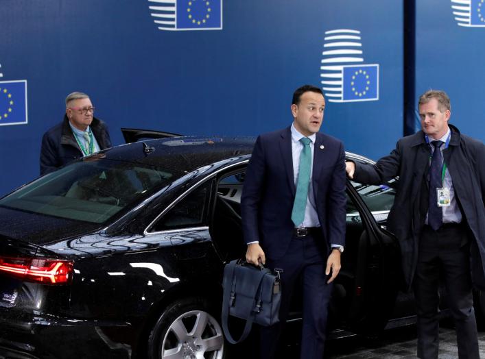 Ireland's Prime Minister (Taoiseach) Leo Varadkar arrives for the second day of the European Union leaders summit dominated by Brexit, in Brussels, Belgium October 18, 2019. Olivier Matthys/Pool via REUTERS