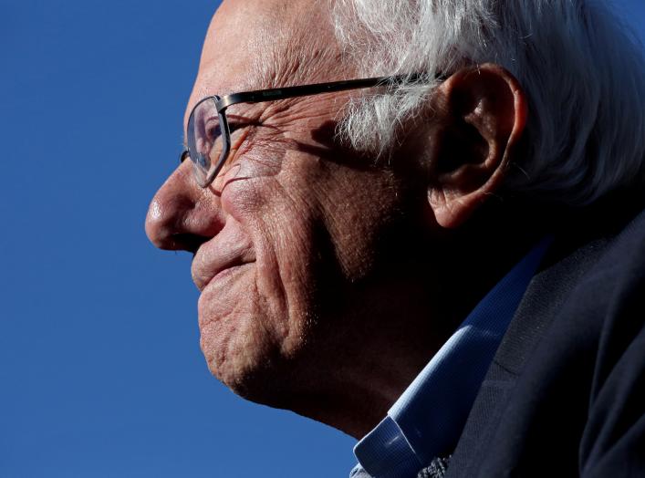 Democratic 2020 U.S. presidential candidate and U.S. Senator Bernie Sanders (I-VT) arrives to a "Bernie's Back" rally at Queensbridge Park in the Queens Borough of New York City, U.S., October 19, 2019. REUTERS/Yana Paskova