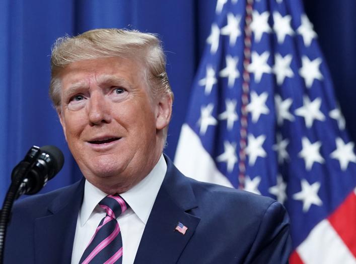 U.S. President Donald Trump speaks during a summit on child care and paid leave at the White House in Washington, U.S., December 12, 2019. REUTERS/Kevin Lamarque