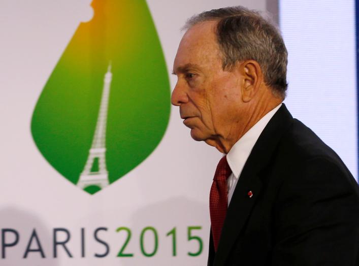 FILE PHOTO: Former New York City Mayor Michael Bloomberg attends a meeting during the World Climate Change Conference 2015 (COP21) at Le Bourget, near Paris, France, December 4, 2015. REUTERS/Stephane Mahe/File Photo