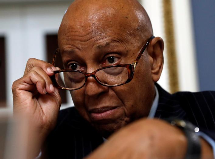 Rep. Alcee Hastings (D-FL) speaks during a House Rules Committee hearing on the impeachment against U.S. President Donald Trump, on Capitol Hill in Washington, U.S., December 17, 2019. Jacquelyn Martin/Pool via REUTERS