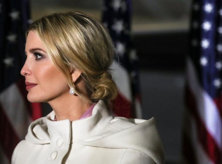 Senior White House Advisor Ivanka Trump looks on at a signing ceremony for the "National Defense Authorization Act for Fiscal Year 2020" at Joint Base Andrews, Maryland, U.S. December 20, 2019. REUTERS/Leah Millis