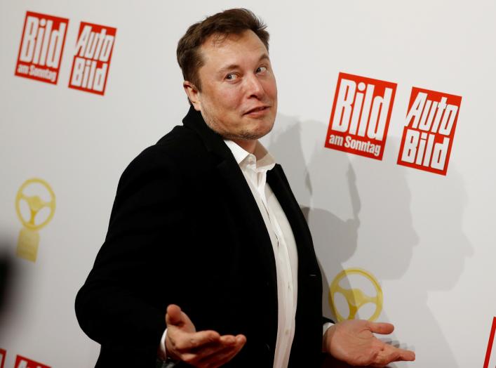 FILE PHOTO: SpaceX owner and Tesla CEO Elon Musk arrives on the red carpet for the automobile awards "Das Goldene Lenkrad" (The golden steering wheel) given by a German newspaper in Berlin, Germany, November 12, 2019. REUTERS/Hannibal Hanschke - RC2V9D97E