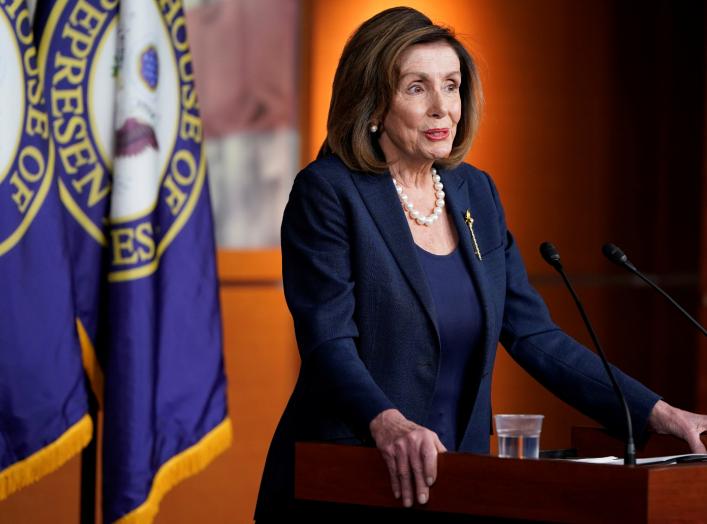 U.S. Speaker of the House Nancy Pelosi (D-CA) speaks during news conference about the impeachment of U.S. President Donald Trump at the U.S. Capitol in Washington, U.S., January 16, 2020. REUTERS/Joshua Roberts