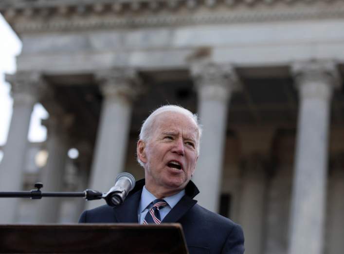 Democratic U.S. presidential candidate and former U.S. Vice President Joe Biden speaks during Martin Luther King Jr. (MLK) Day in Columbia, South Carolina, U.S. January 20, 2020. REUTERS/Sam Wolfe