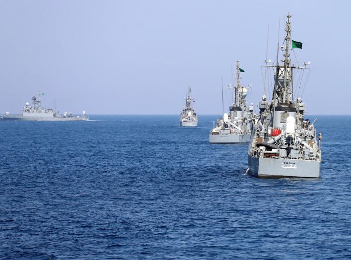 Saudi warships are seen during ÒGulf Shield 1Ó exercise by members of Royal Saudi Navy, east of Saudi Arabia, October 9, 2016. REUTERS/Faisal Al Nasser 