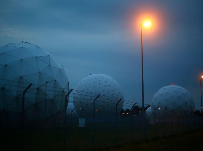 A general view of the large former monitoring base of the U.S. intelligence organization National Security Agency (NSA) during break of dawn in Bad Aibling south of Munich, July 11, 2013. Chancellor Angela Merkel has defended Germany's cooperation with U.