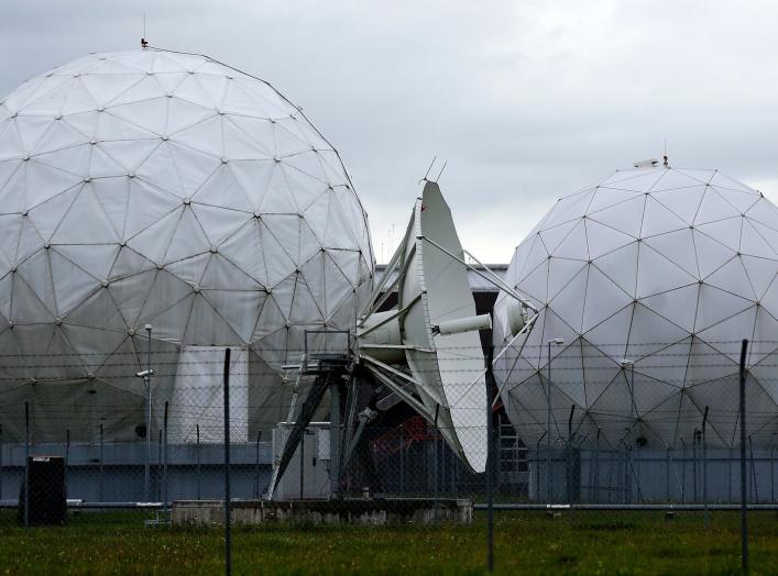 A satellite dish is seen in the former monitoring base of the National Security Agency (NSA) in Bad Aibling, south of Munich, August 13, 2013. REUTERS/Michael Dalder (GERMANY - Tags: POLITICS MILITARY)