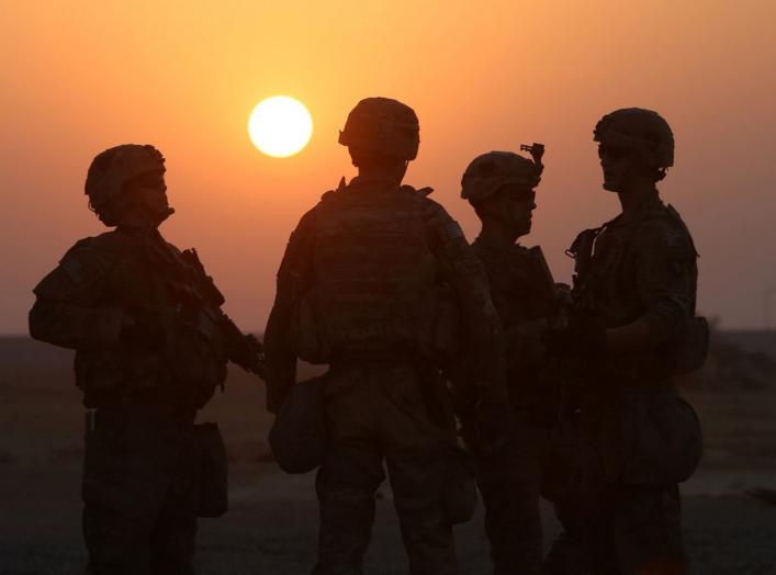 American soldiers are seen at the U.S. army base in Qayyara, south of Mosul October 25, 2016. REUTERS/Alaa Al-Marjani