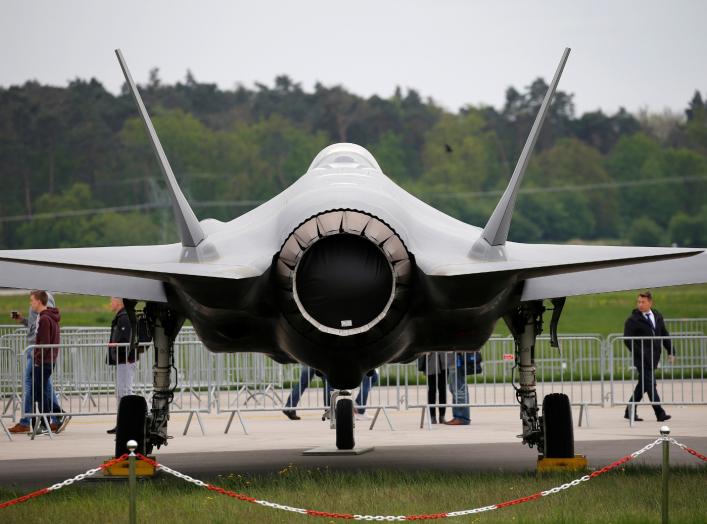 A Lockheed Martin F-35 aircraft is seen at the ILA Air Show in Berlin, Germany, April 25, 2018. REUTERS/Axel Schmidt