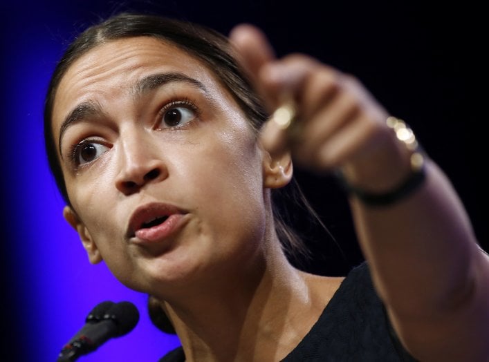 Alexandria Ocasio-Cortez speaks at the Netroots Nation annual conference for political progressives in New Orleans, Louisiana, U.S. August 4, 2018. REUTERS/Jonathan Bachman