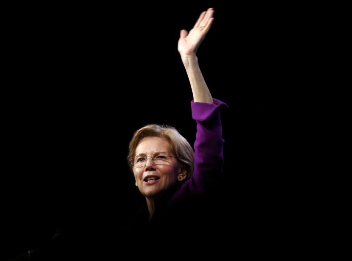 FILE PHOTO: U.S. Senator Elizabeth Warren (D-MA) speaks at the Netroots Nation annual conference for political progressives in New Orleans, Louisiana, U.S. August 3, 2018. REUTERS/Jonathan Bachman/File Photo