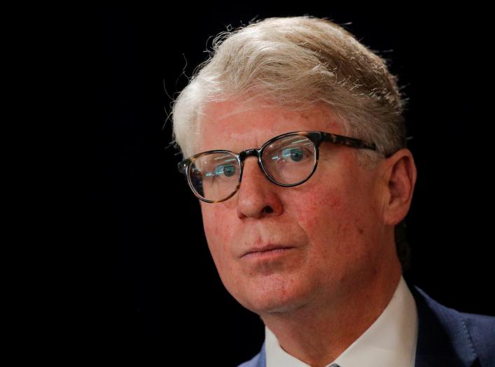 Manhattan District Attorney Cyrus R. Vance Jr. speaks during a news conference to announce the return of The Gold Coffin of Nedjemankh, to the people of Egypt, in New York City, U.S., September 25, 2019. REUTERS/Brendan McDermid.