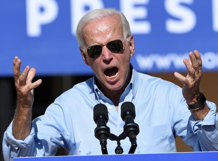 Democratic U.S. presidential candidate and former Vice President Joe Biden speaks at a community event in Las Vegas, Nevada, U.S., September 27, 2019. REUTERS/David Becker