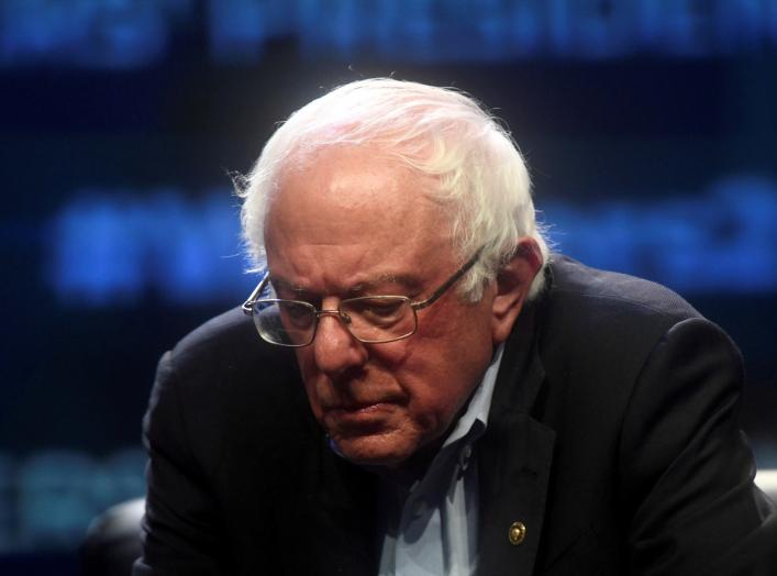 Democratic Presidential candidate U.S. Senator Bernie Sanders (D-VT) addresses attendees during the AFL-CIO Workers Presidential Summit in Philadelphia, Pennsylvania, U.S., September 17, 2019. REUTERS/Mark Makela