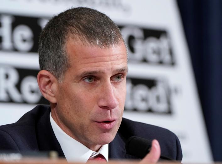 Republican counsel Steve Castor speaks during a House Intelligence Committee hearing as part of the impeachment inquiry into U.S. President Donald Trump on Capitol Hill in Washington, U.S., November 13, 2019. REUTERS/Joshua Roberts