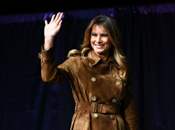 U.S. first lady Melania Trump arrives to speak at a youth summit on opioid awareness at the UMBC Event Center in Baltimore, Maryland, U.S., November 26, 2019. REUTERS/Erin Scott