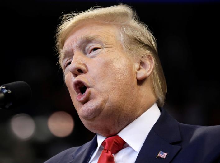 U.S. President Donald Trump holds a campaign rally in Sunrise, Florida, U.S., November 26, 2019. REUTERS/Yuri Gripas