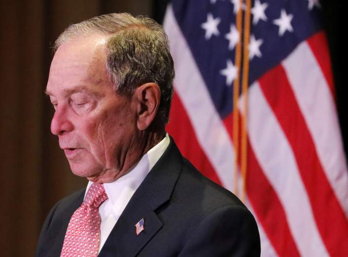 Democratic U.S. presidential candidate Michael Bloomberg delivers remarks where he was honored by the Iron Hills Civic Association at the Richmond County Country Club in Staten Island, New York, U.S., December 4, 2019. REUTERS/Andrew Kelly