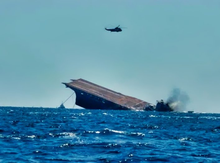 Sinking Aircraft Carrier