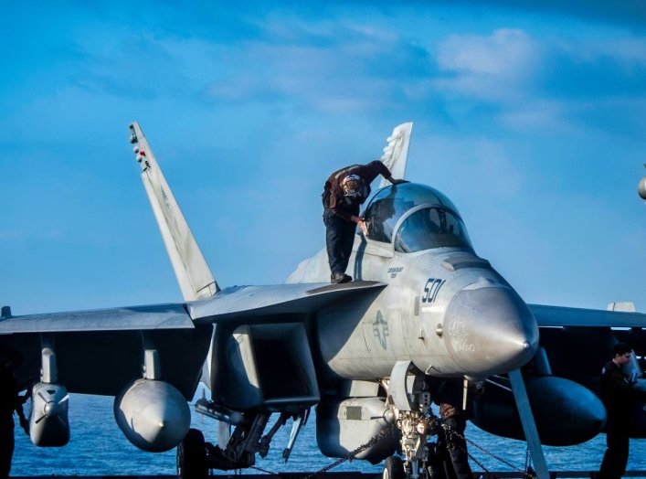 U.S. Navy F_A-18 Aircraft Carrier