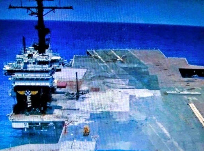 USS America Sinking