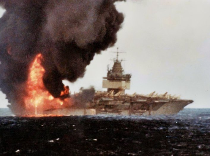 USS Enterprise Fire in 1969