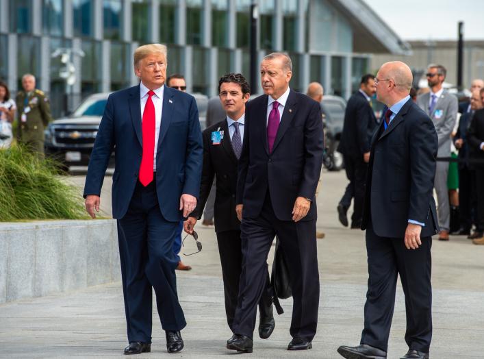 Donald Trump (US President) and Recep Tayyip Erdogan (President of Turkey)