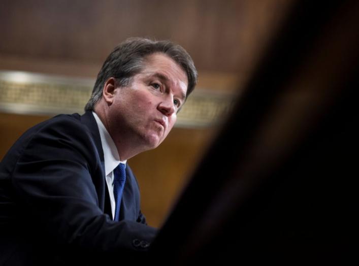 Judge Brett Kavanaugh testifies during the Senate Judiciary Committee hearing on his nomination be an associate justice of the Supreme Court of the United States, on Capitol Hill in Washington, DC, U.S., September 27, 2018. Tom Williams/Pool via REUTERS