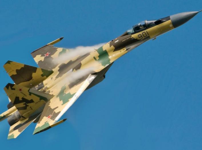 Su-35 in flight.