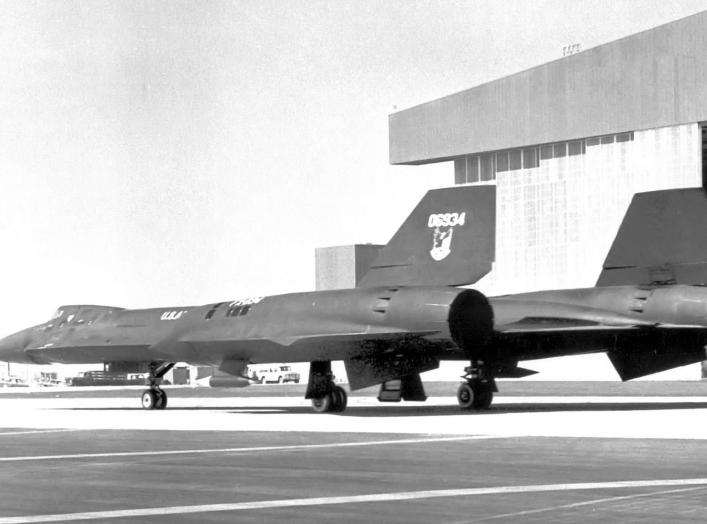 Lockheed YF-12A 60-6934 in Air Defense Command markings 1963. The only YF-12A in ADC markings, its first test flight occurred on 7 August 1963 at Groom Lake, Nevada