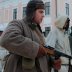 Enthusiasts dressed in historical World War II uniforms and depicting prisoners of war, participate in historical reconstruction, to mark the 75th anniversary of the liberation of Veliky Novgorod from Nazi occupation in Veliky Novgorod, Russia January 20,