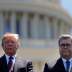 U.S. President Donald Trump and U.S. Attorney General William Barr attend the 38th Annual National Peace Officers Memorial Service on Capitol Hill in Washington, U.S., May 15, 2019. Picture taken May 15, 2019. REUTERS/Carlos Barria/Files