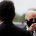 Democratic U.S. presidential candidate and former Vice President Joe Biden is seen at War Memorial Plaza during Memorial Day, amid the outbreak of the coronavirus disease (COVID-19), in New Castle, Delaware, U.S. May 25, 2020. REUTERS/Carlos Barria