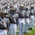 West Point graduating cadets take their oath as U.S. Army officers as they stand spaced apart for social distancing because of the coronavirus disease (COVID-19) pandemic during their 2020 United States Military Academy graduation ceremony attended by U.S