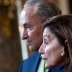 U.S. Speaker of the House Nancy Pelosi, joined by Senate Minority Leader Chuck Schumer, speaks to reporters in the U.S. Capitol in Washington, U.S. July 29, 2020. REUTERS/Erin Scott