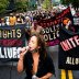 Demonstrators take part in a protest against racial inequality and in support of the Black Lives Matter movement in Brooklyn, New York, U.S., August 16, 2020. REUTERS/Eduardo Munoz