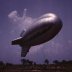 Barrage balloon, Parris Island, South Carolina. May 1942. U.S. Office of War Information/Alfred T. Palmer via Library of Congress.