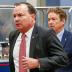 U.S. Senators' Mike Lee (R-UT) and Rand Paul (R-KY) depart via the Senate Subway following a classified national security briefing of the U.S. Senate on developments with Iran after attacks by Iran on U.S. forces in Iraq, at the U.S. Capitol in Washington