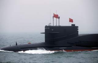 Chinese Navy's nuclear-powered submarine Long March 11 takes part in a naval parade off the eastern port city of Qingdao, to mark the 70th anniversary of the founding of Chinese People's Liberation Army Navy, China, April 23, 2019. REUTERS/Jason Lee